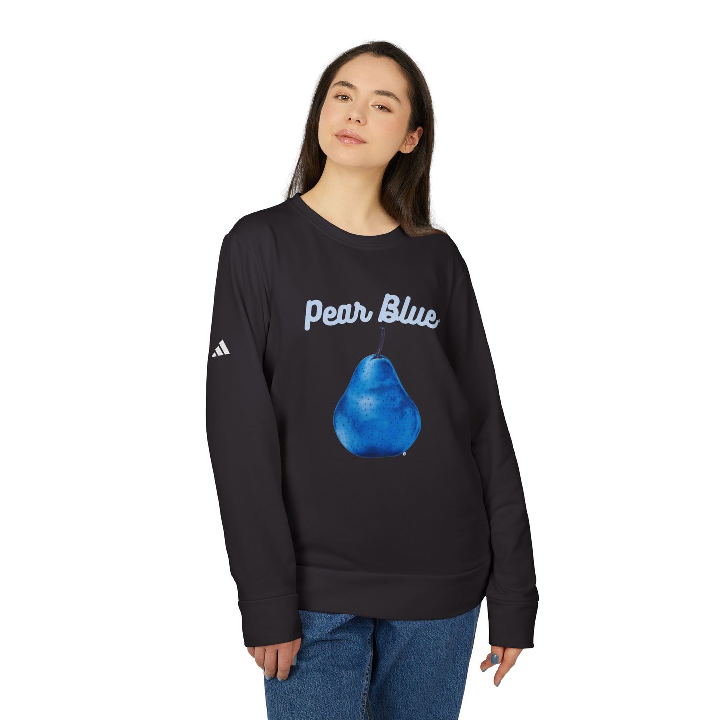 Pear Blue© Luxturnal© Adidas® Unisex Super Soft Deluxe Cozy Fleece Crewneck Sweatshirt