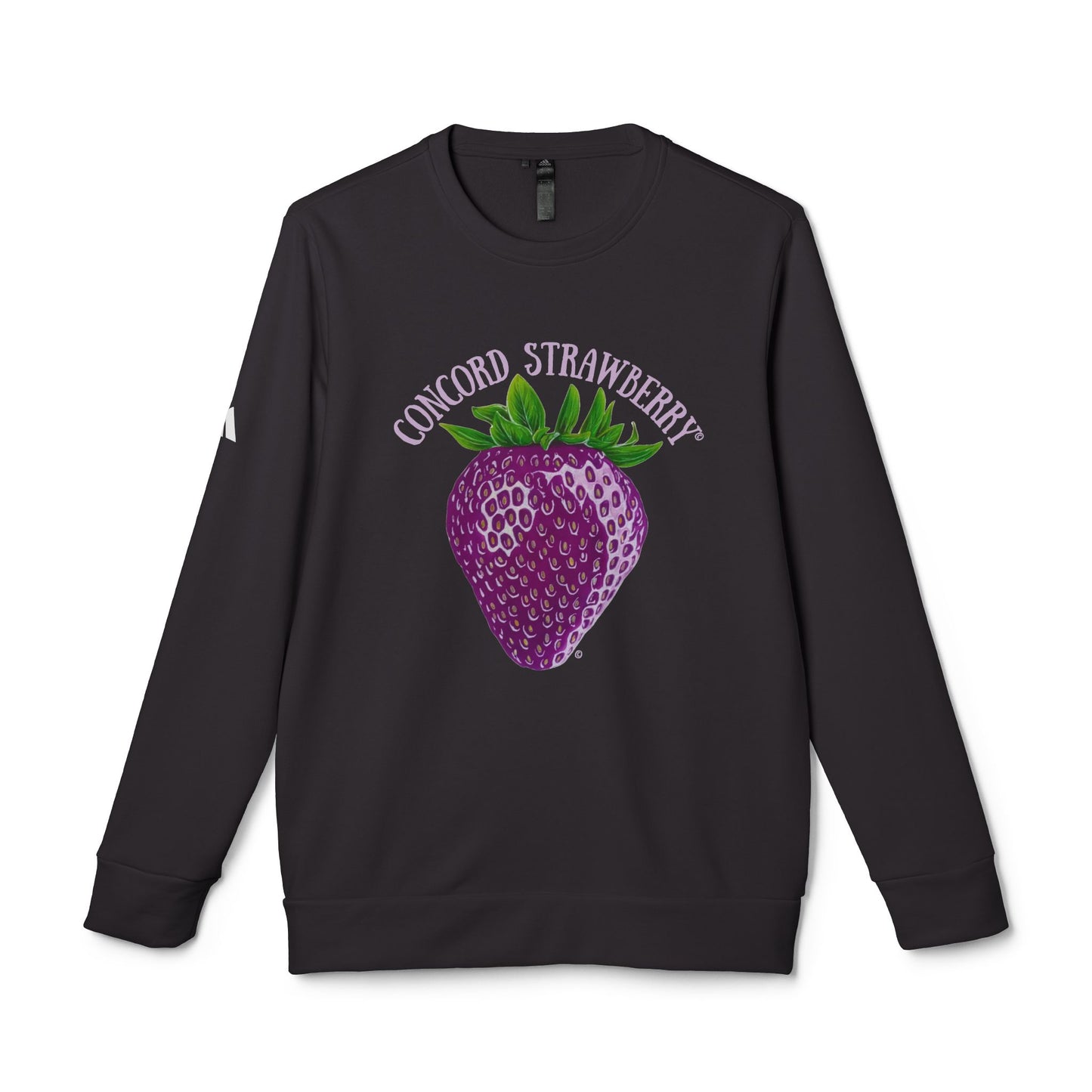 Concord Strawberry© Luxturnal© Adidas® Unisex Super Soft Deluxe Cozy Fleece Crewneck Sweatshirt