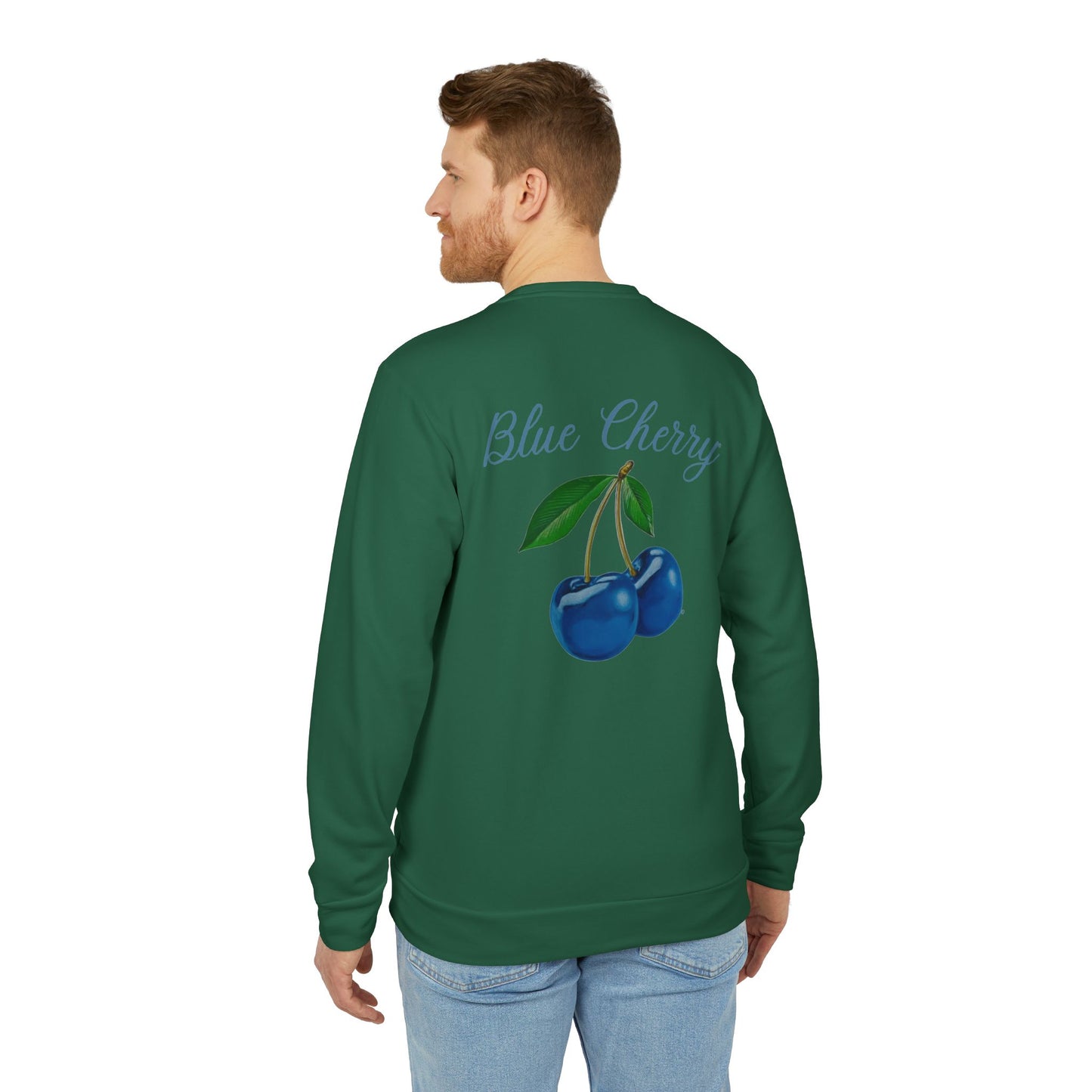 Blue Cherry© Luxturnal© Adidas® Unisex Super Soft Deluxe Cozy Fleece Crewneck Sweatshirt