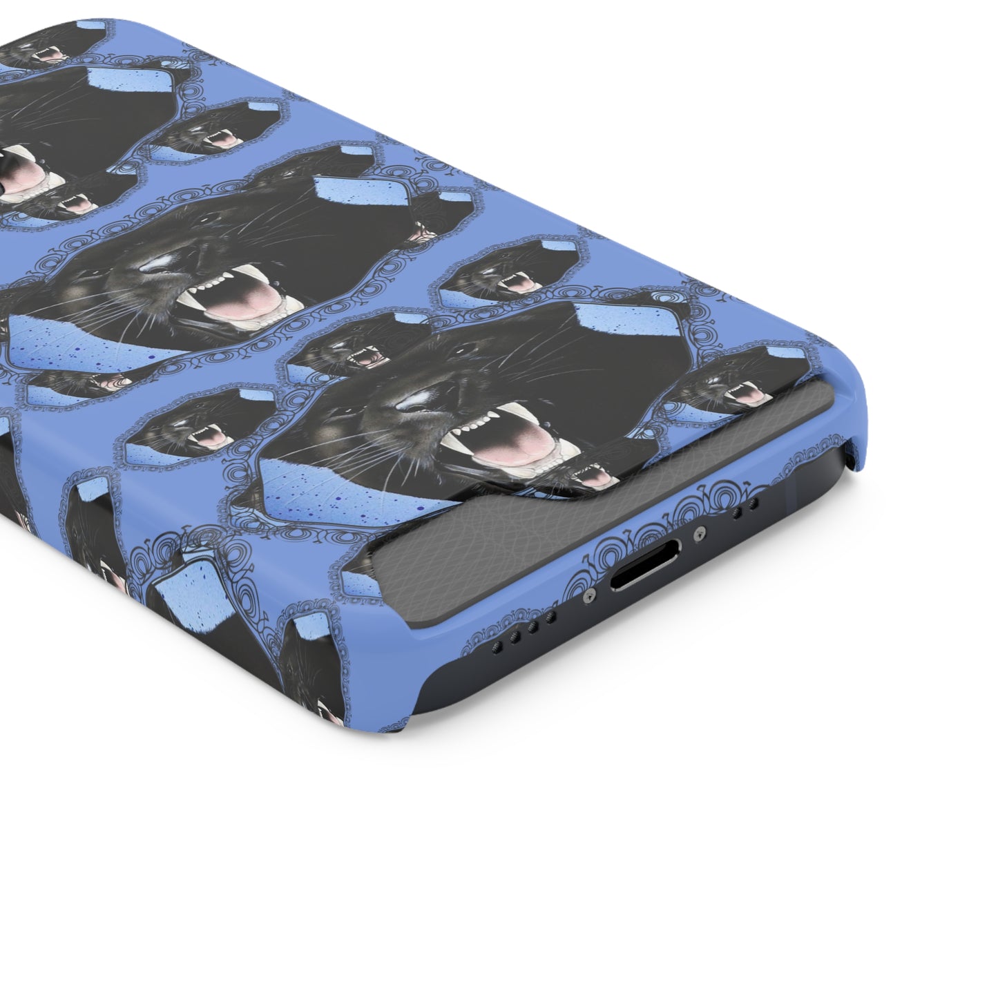 Panther Roar© Limited Edition Slim Lightweight DuraFlex© Safe Impact Resistant Phone Case With Card Holder Compatible with iPhone 13, and Samsung Galaxy S21, S22 models