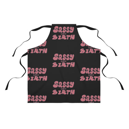 Sassy Since Birth© Super Deluxe Apron Unisex in Midnight