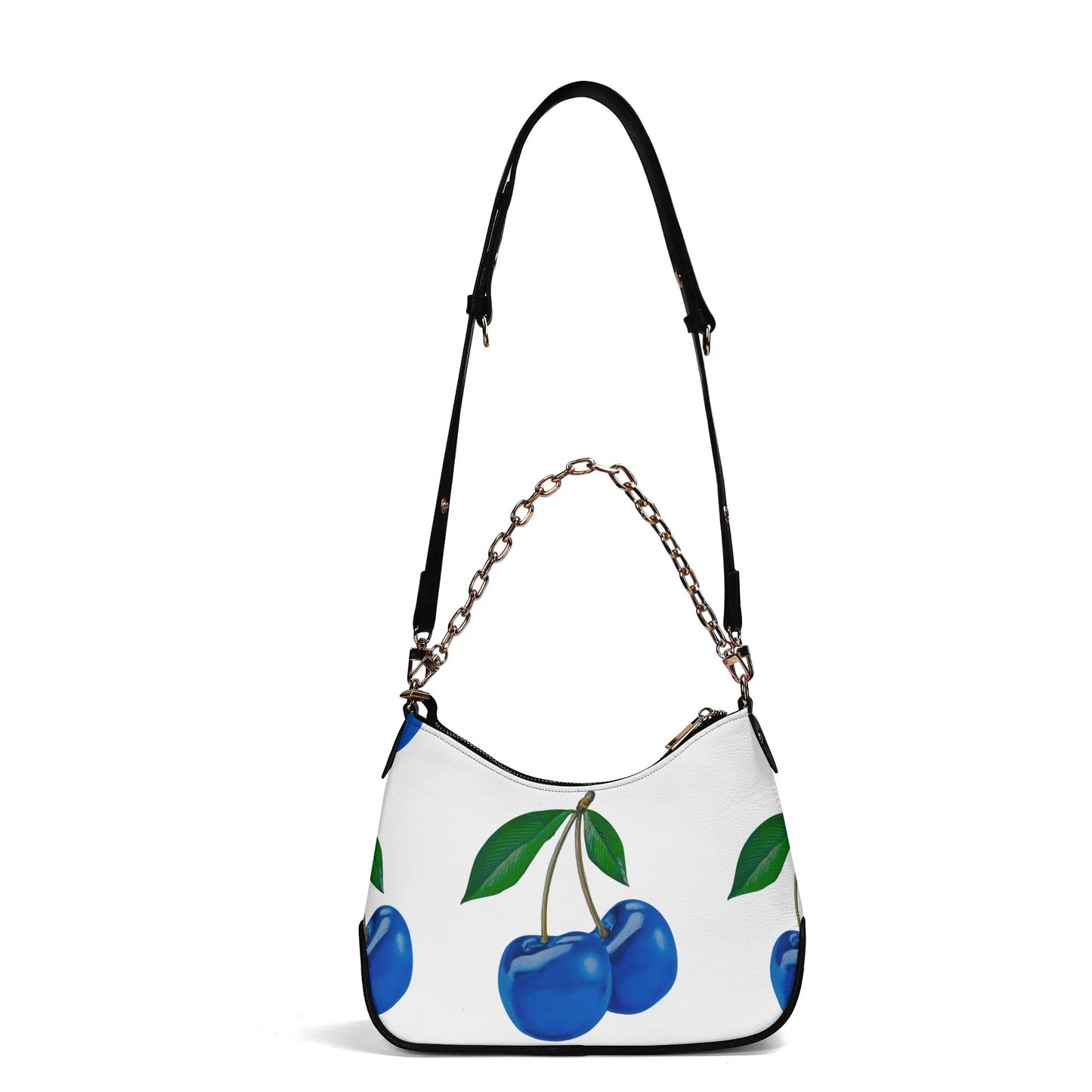 Blue Cherry© Lady Euro Soft PU Cross-body Bag With Chain Decoration