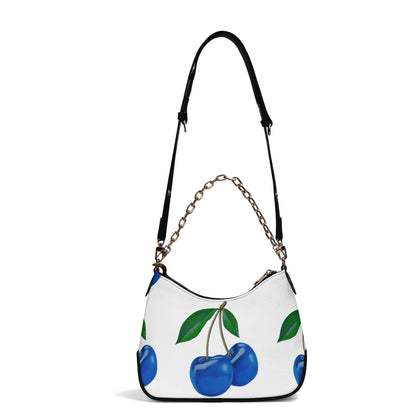 Blue Cherry© Lady Euro Soft PU Cross-body Bag With Chain Decoration