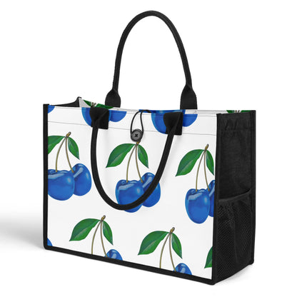 Blue Cherry© Premium Canvas Tote Bag（3 layers）