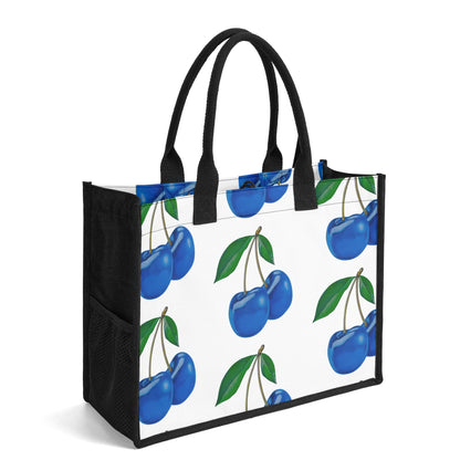 Blue Cherry© Premium Canvas Tote Bag（3 layers）