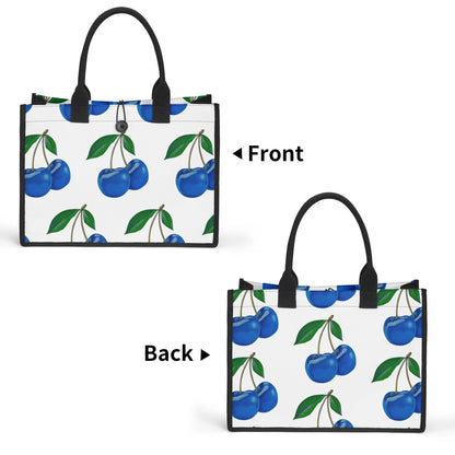 Blue Cherry© Premium Canvas Tote Bag（3 layers）