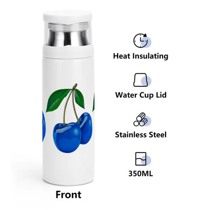 Blue Cherry© Sublimation Vacuum Bottle with Cup