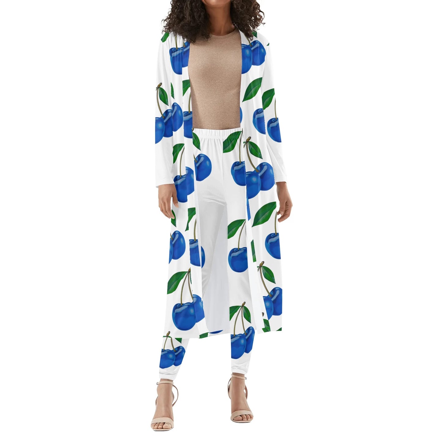 Blue Cherry© Women's Long Sleeve Cardigan and Leggings Sets