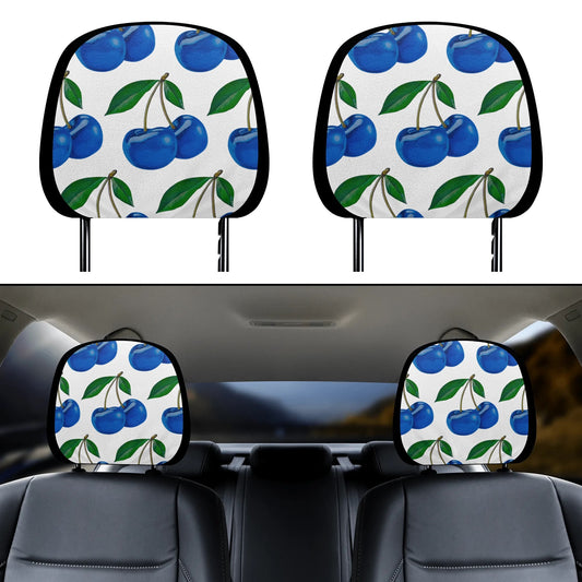 Blue Cherry© Car Headrest Covers