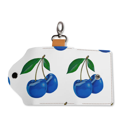 Blue Cherry© Fine Italian Fashion PU Leather Custom KeyChain Purse