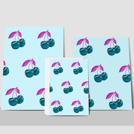 Blue Cherry© Limited Edition Greeting Cards