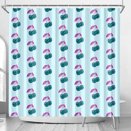 Blue Cherry© Limited Edition Pop Shower Curtain