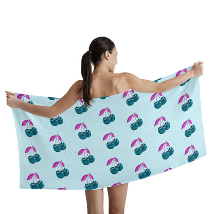 Blue Cherry© Limited Edition Pop Comfy Easy Dry Bath Towel