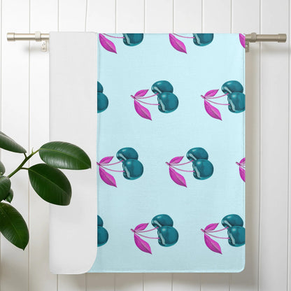 Blue Cherry© Limited Edition Pop Comfy Easy Dry Bath Towel