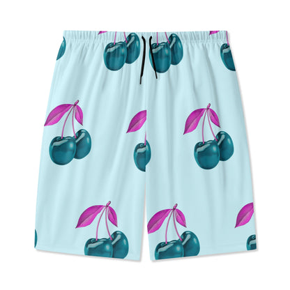 Blue Cherry© Pop Quick Dry Sport Youth Lightweight Beach Shorts