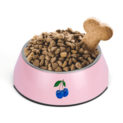 Blue Cherry© Retro Super Strong Safe Stainless Steel Dog Bowl Pet Bowl