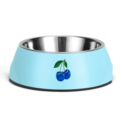 Blue Cherry© Retro Super Strong Safe Stainless Steel Dog Bowl Pet Bowl