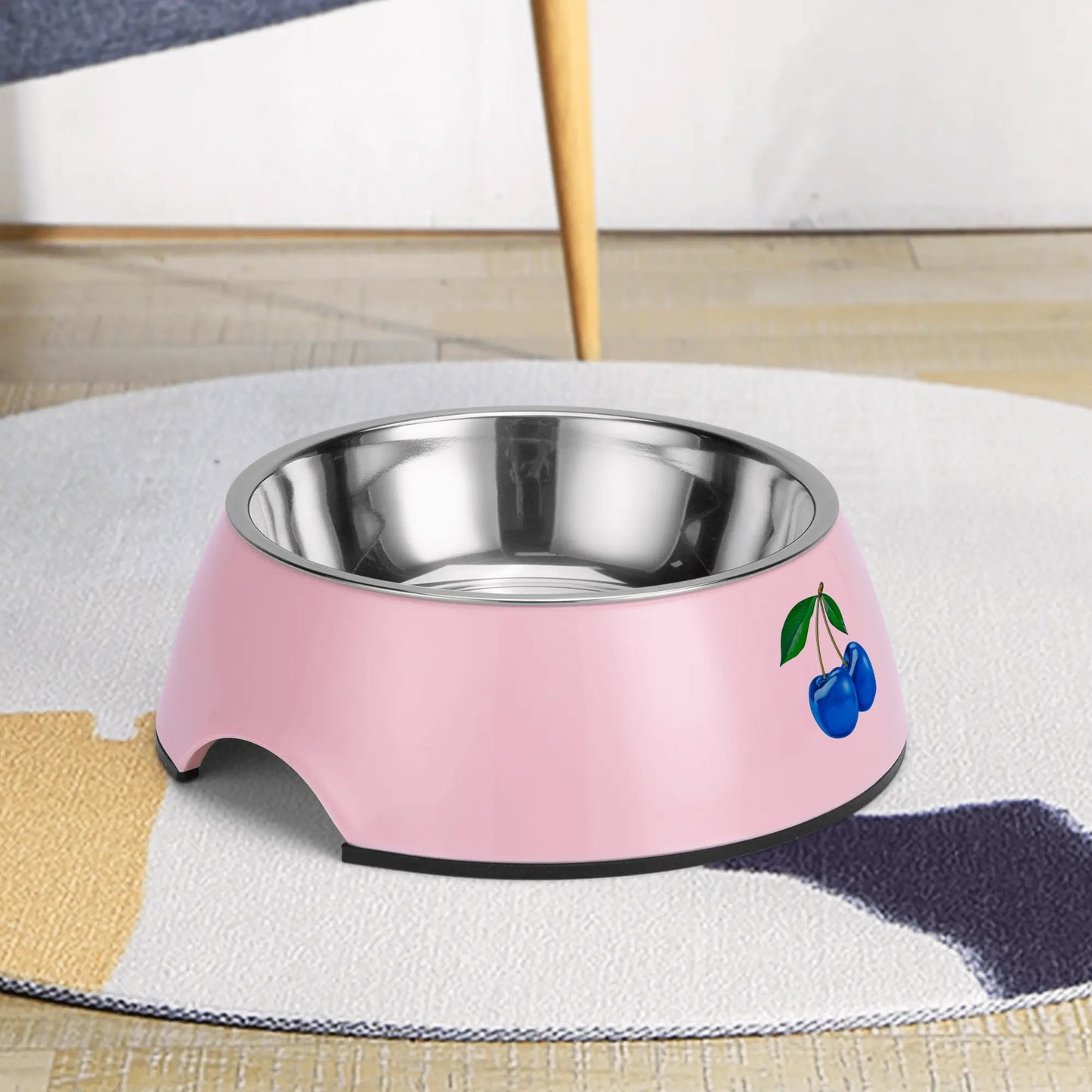 Blue Cherry© Retro Super Strong Safe Stainless Steel Dog Bowl Pet Bowl