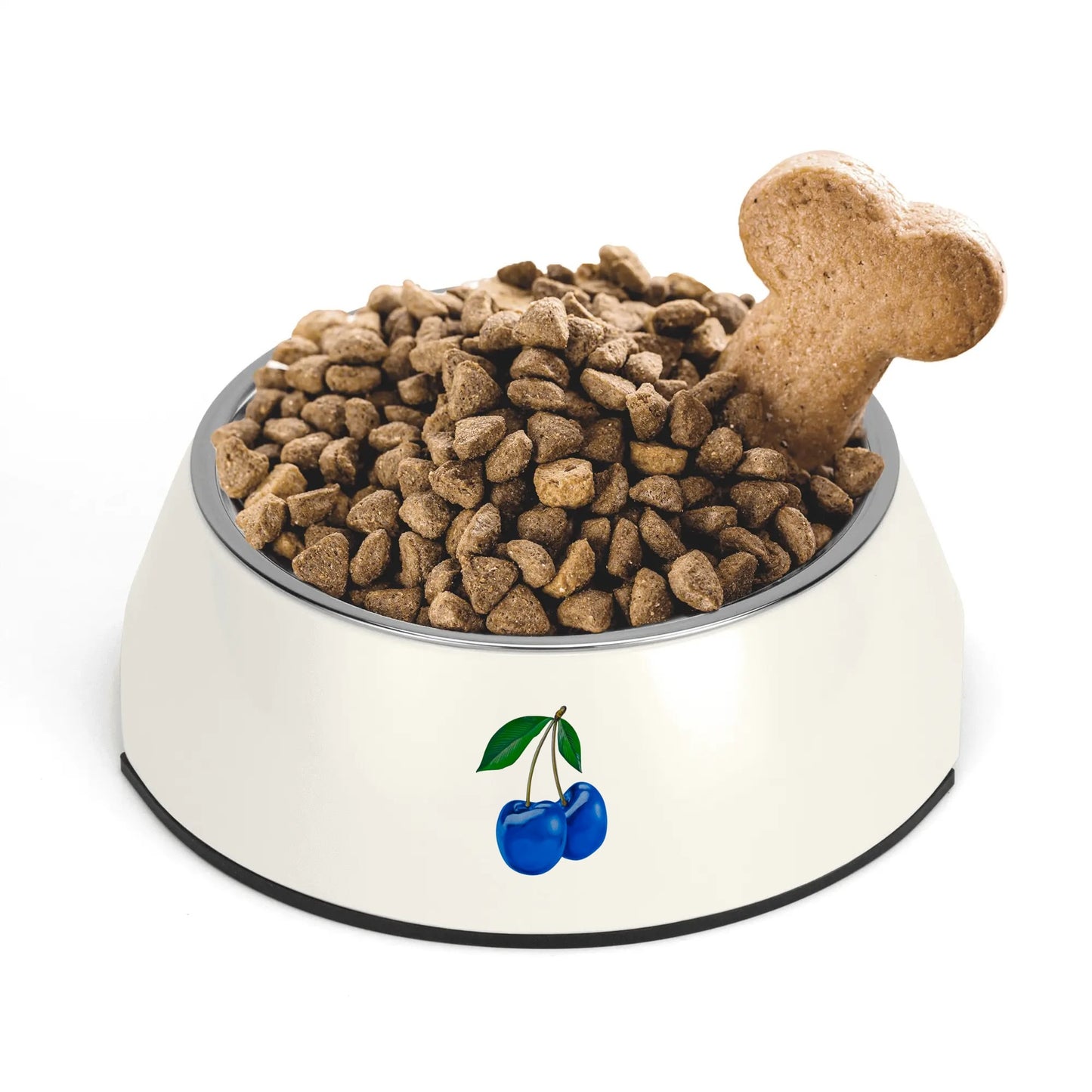 Blue Cherry© Retro Super Strong Safe Stainless Steel Dog Bowl Pet Bowl