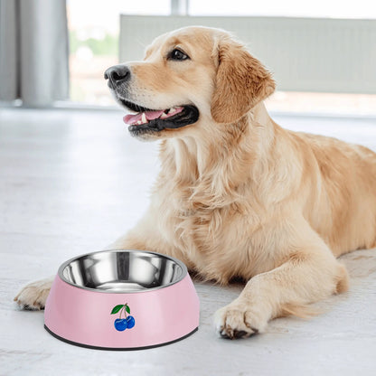 Blue Cherry© Retro Super Strong Safe Stainless Steel Dog Bowl Pet Bowl