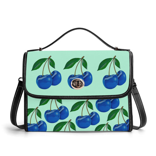 Blue Cherry© Limited Edition Miami Pop Soft and Stylish New Version PU Leather Satchel Bag