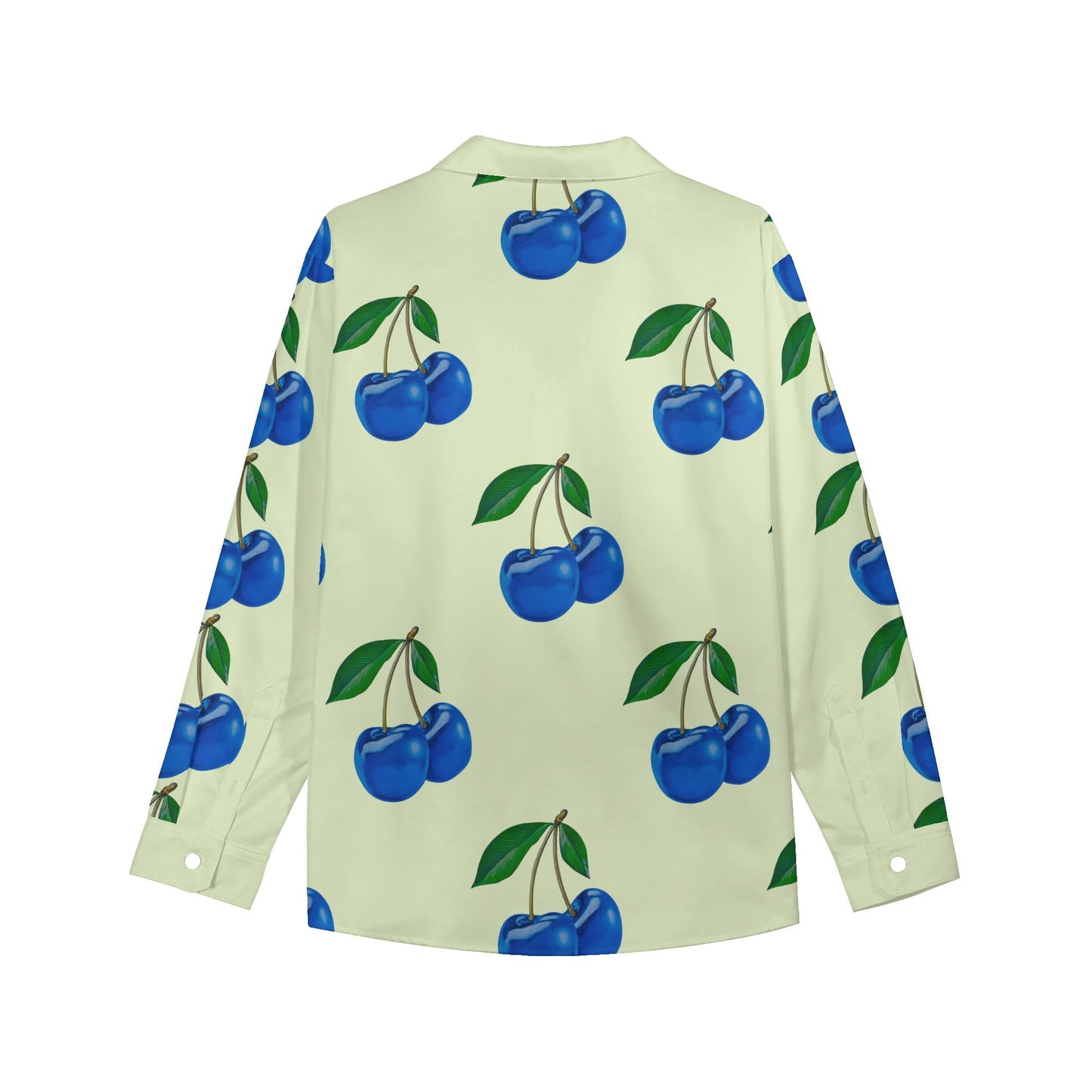 Blue Cherry© Limited Edition Super Chic Soft and Flawless Womens Casual Long Sleeve Button Down Shirt