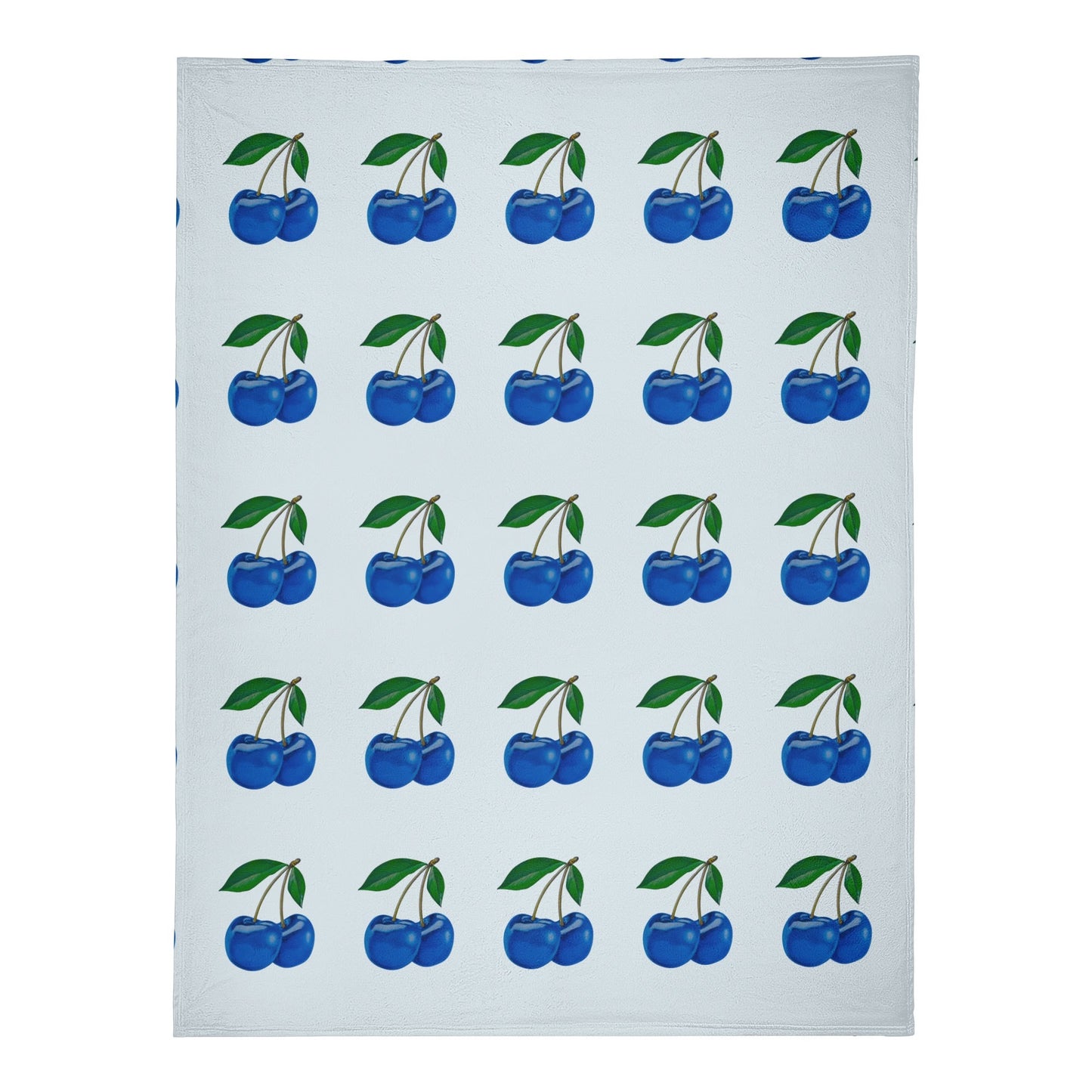 Blue Cherry© Cozy Fluff and Pure Soft Premium Fleece Blanket