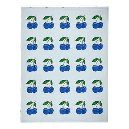 Blue Cherry© Cozy Fluff and Pure Soft Premium Fleece Blanket