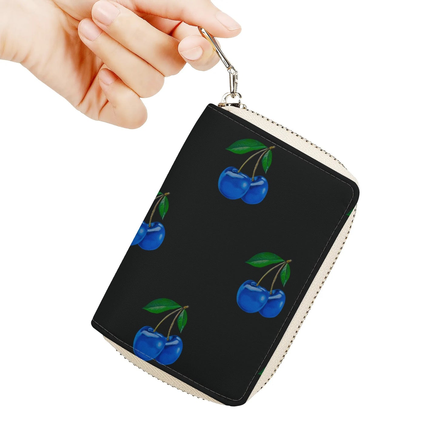 Blue Cherry© Limited Edition Zipper Card Holder