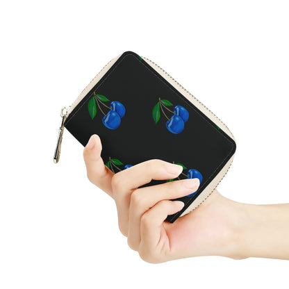 Blue Cherry© Limited Edition Zipper Card Holder