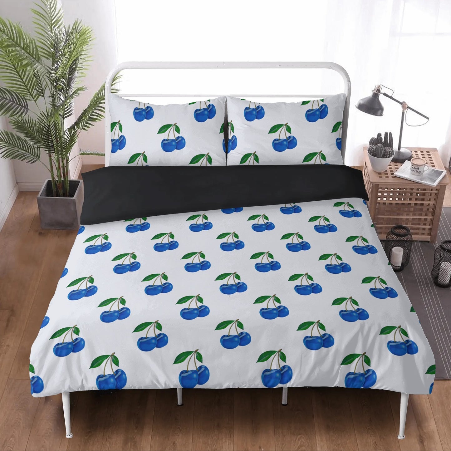 Blue Cherry© Super Soft Hotel Lux Pure Clean 3 Pcs Beddings