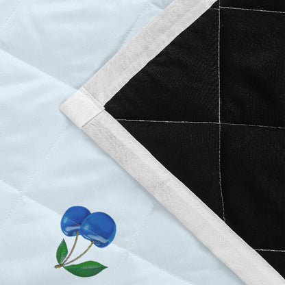 Blue Cherry© Soft Comfort Simple Quilt Bedding Set