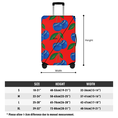 Blue Cherry© Limited Edition Pop World Traveler Simple Duty Strong Flex Polyester Luggage Cover