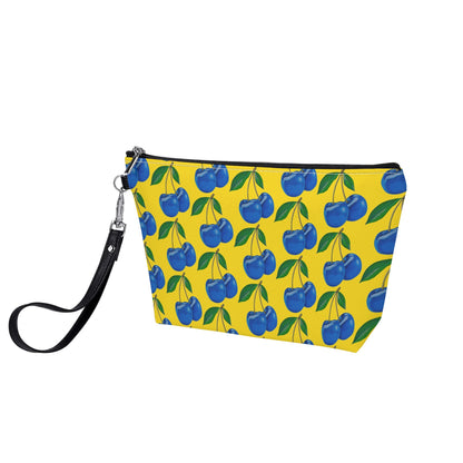 Blue Cherry© European City Soft Durable Zipper Sling Make Up Bag