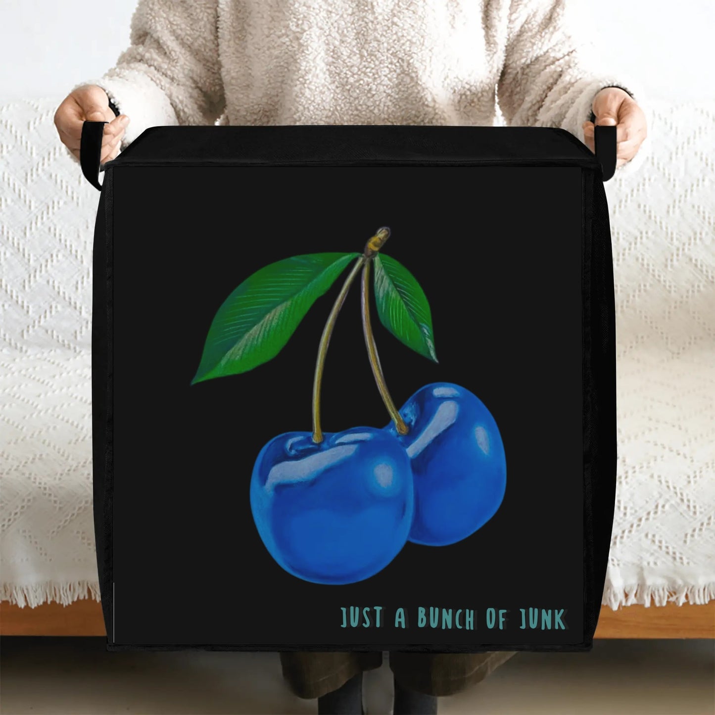 Blue Cherry©Junk It Bedding Storage Box Bag