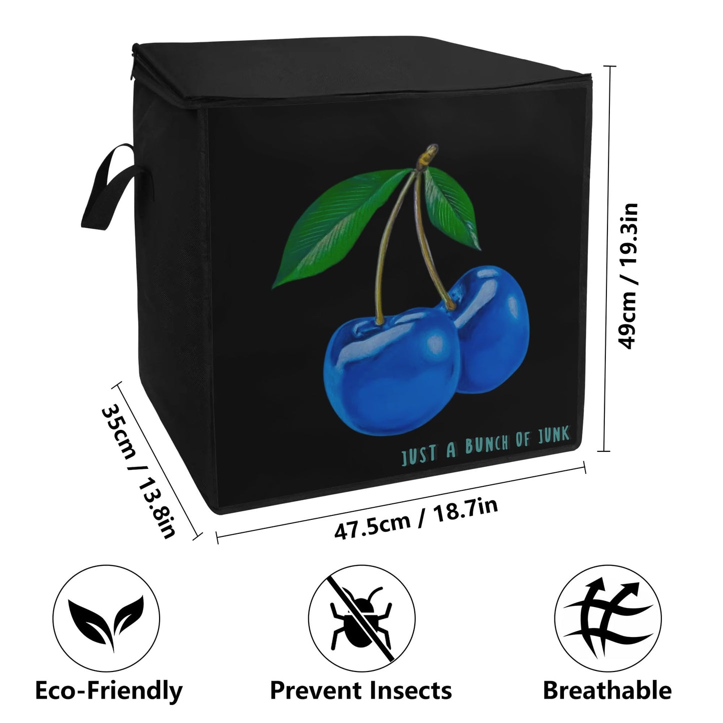 Blue Cherry©Junk It Bedding Storage Box Bag