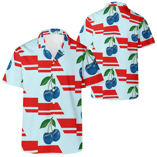 Blue Cherry© International Comfort Soft Easy Mens Casual Hawaiian Shirt