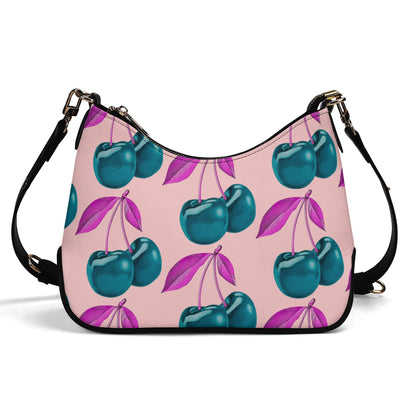 Blue Cherry© LaLA Lady American Lux Euro Soft PU Cross-body Bag With Chain Decoration