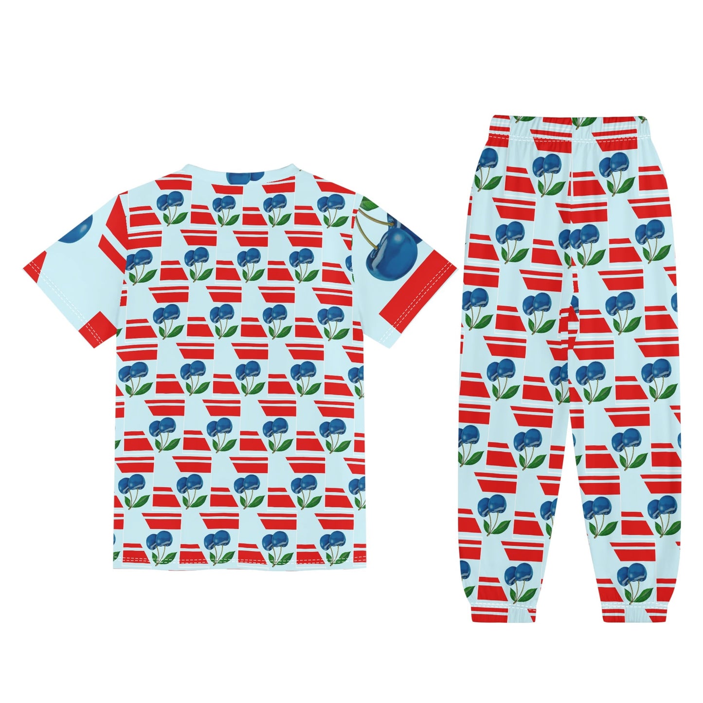 Blue Cherry© Children's Sleepwear Short Sleeve Shirt and Long Pants Set