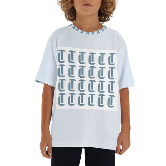 Childrens Loose Fit Short Sleeve Luxturnal T-Shirt Pull on Tees