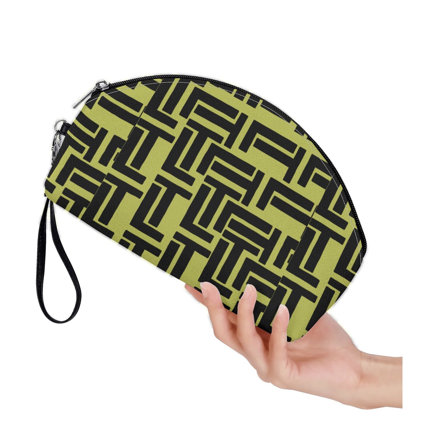 Luxturnal Candy Pop Yellow Curved Cosmetic Bag