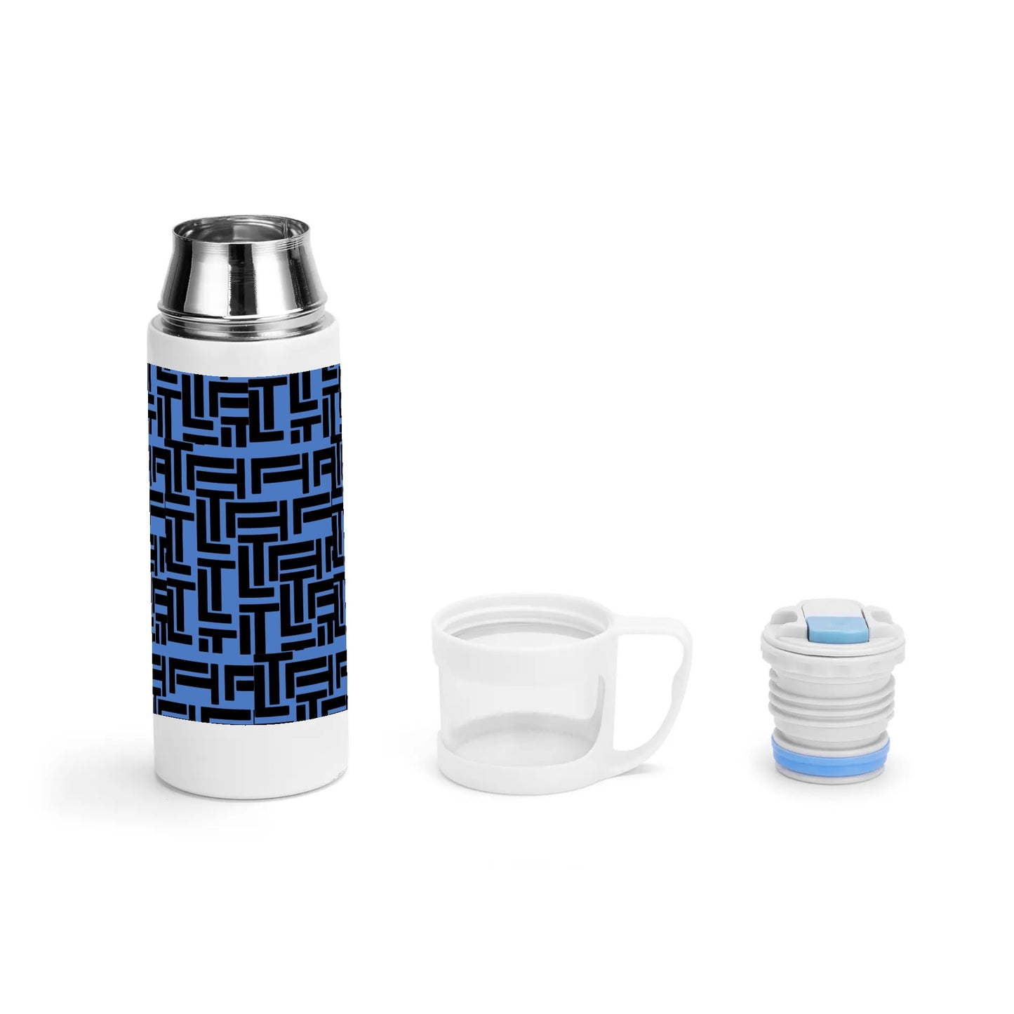 Luxturnal Candy Pop Blue Vacuum Bottle with Cup