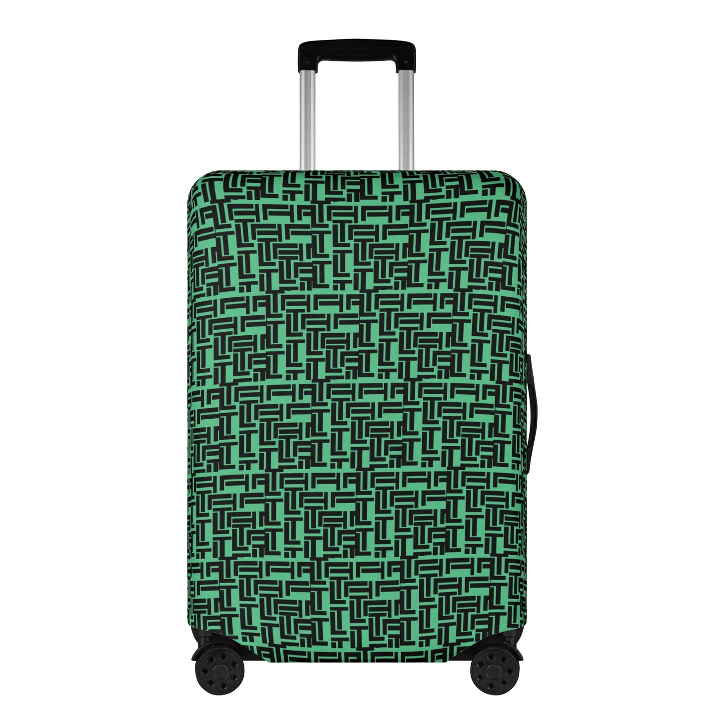 Luxturnal Pop World Traveler Simple Duty Strong Flex Green Polyester Luggage Cover Luggage Cover