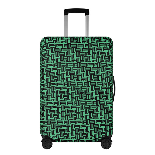 Luxturnal Pop World Traveler Simple Duty Strong Flex Green Polyester Luggage Cover Luggage Cover