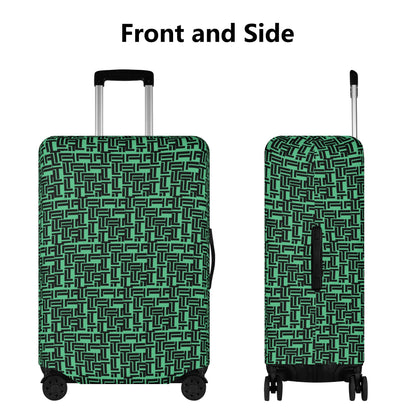 Luxturnal Pop World Traveler Simple Duty Strong Flex Green Polyester Luggage Cover Luggage Cover