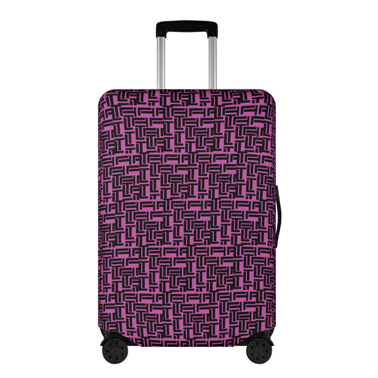 Luxturnal Pop World Traveler Simple Duty Strong Flex Pink Luggage Cover