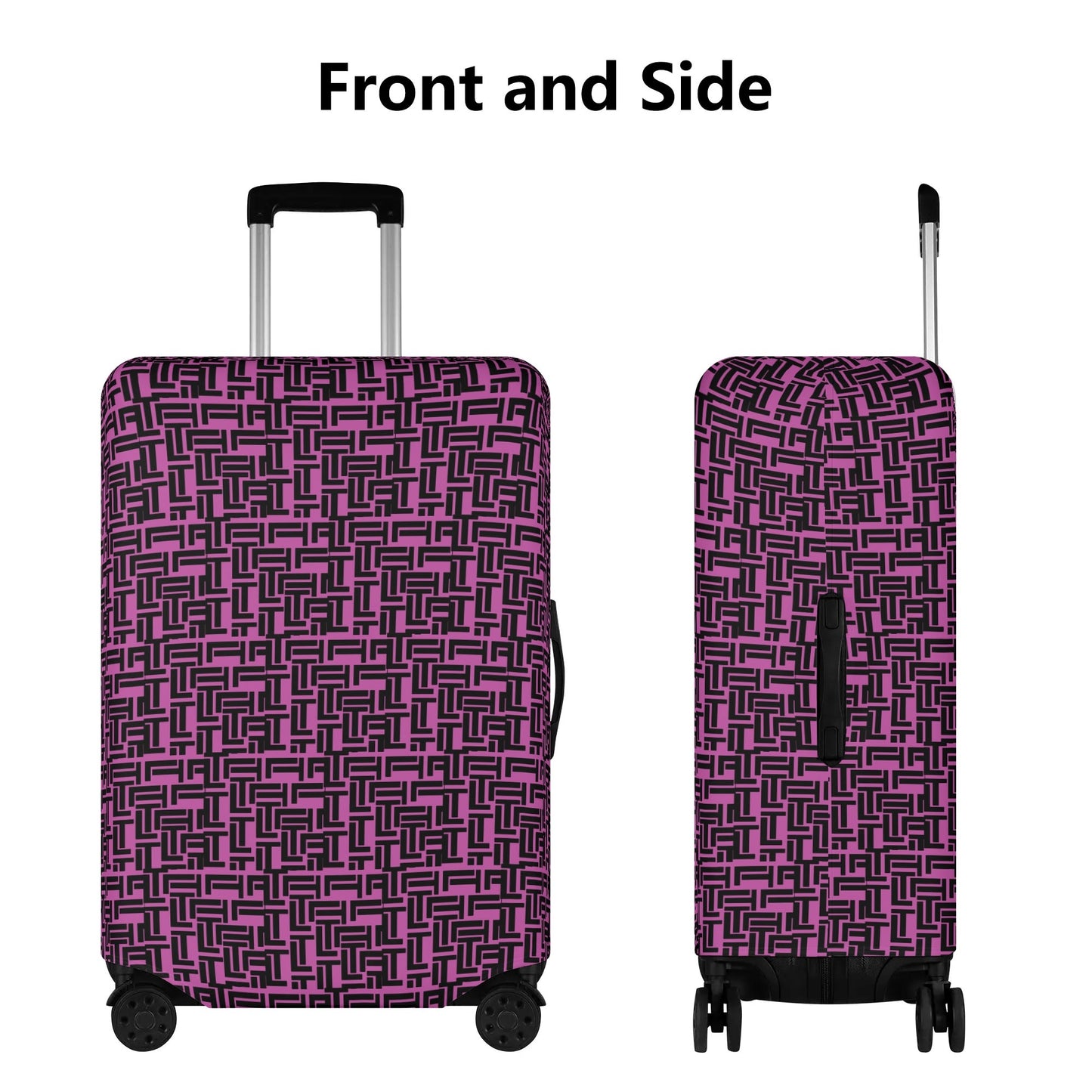 Luxturnal Pop World Traveler Simple Duty Strong Flex Pink Luggage Cover