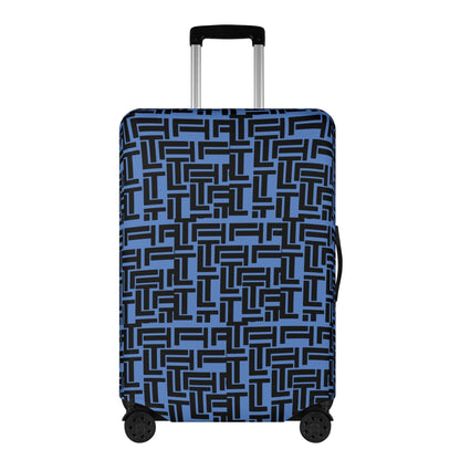 Luxturnal Pop World Traveler Simple Duty Strong Flex Blue Luggage Cover