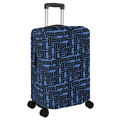 Luxturnal Pop World Traveler Simple Duty Strong Flex Blue Luggage Cover