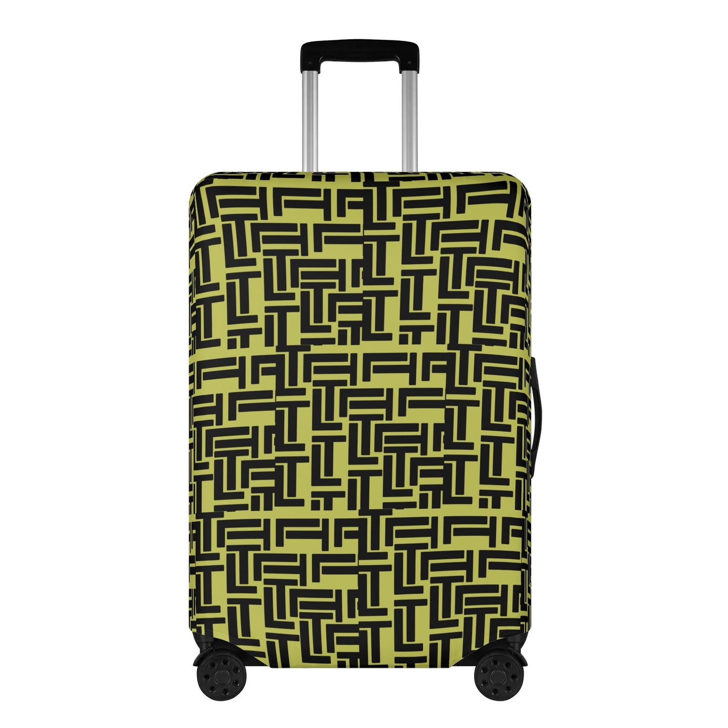 Luxturnal Pop World Traveler Simple Duty Strong Flex Yellow Luggage Cover